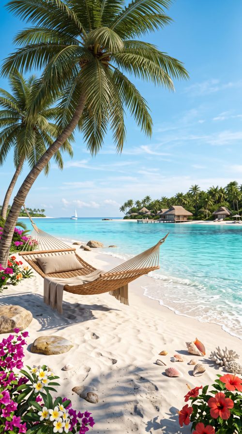 Tropical_island_beach_with_hammock
