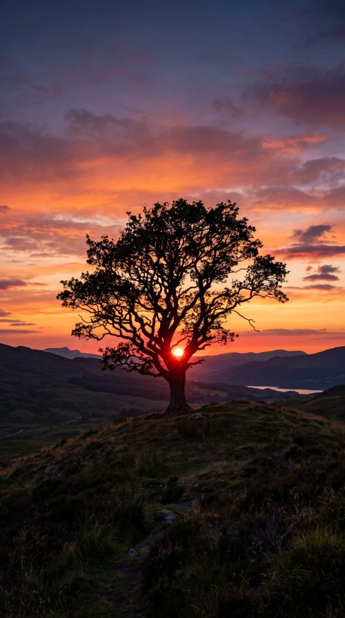 Tree_on_hill_sunset