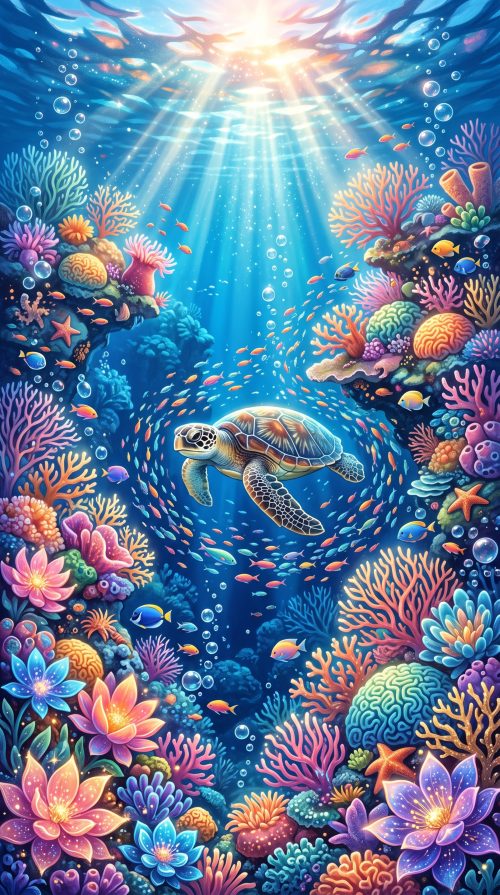 Fish_and_turtles_in_ocean