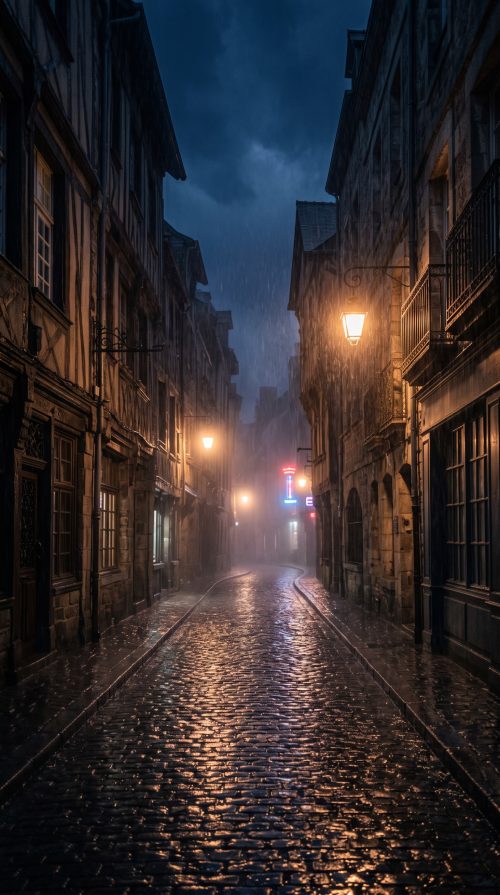 Midnight Rainy City