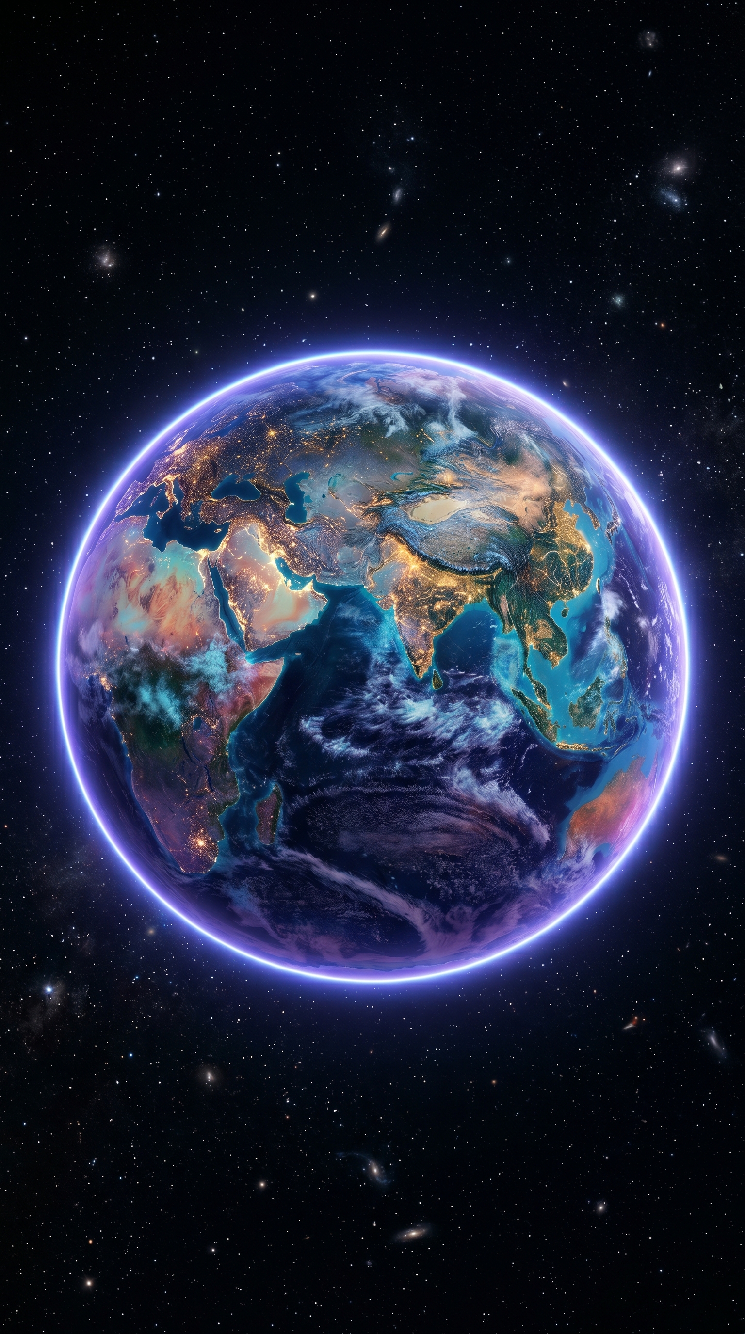 Space Planet Minimal Glow