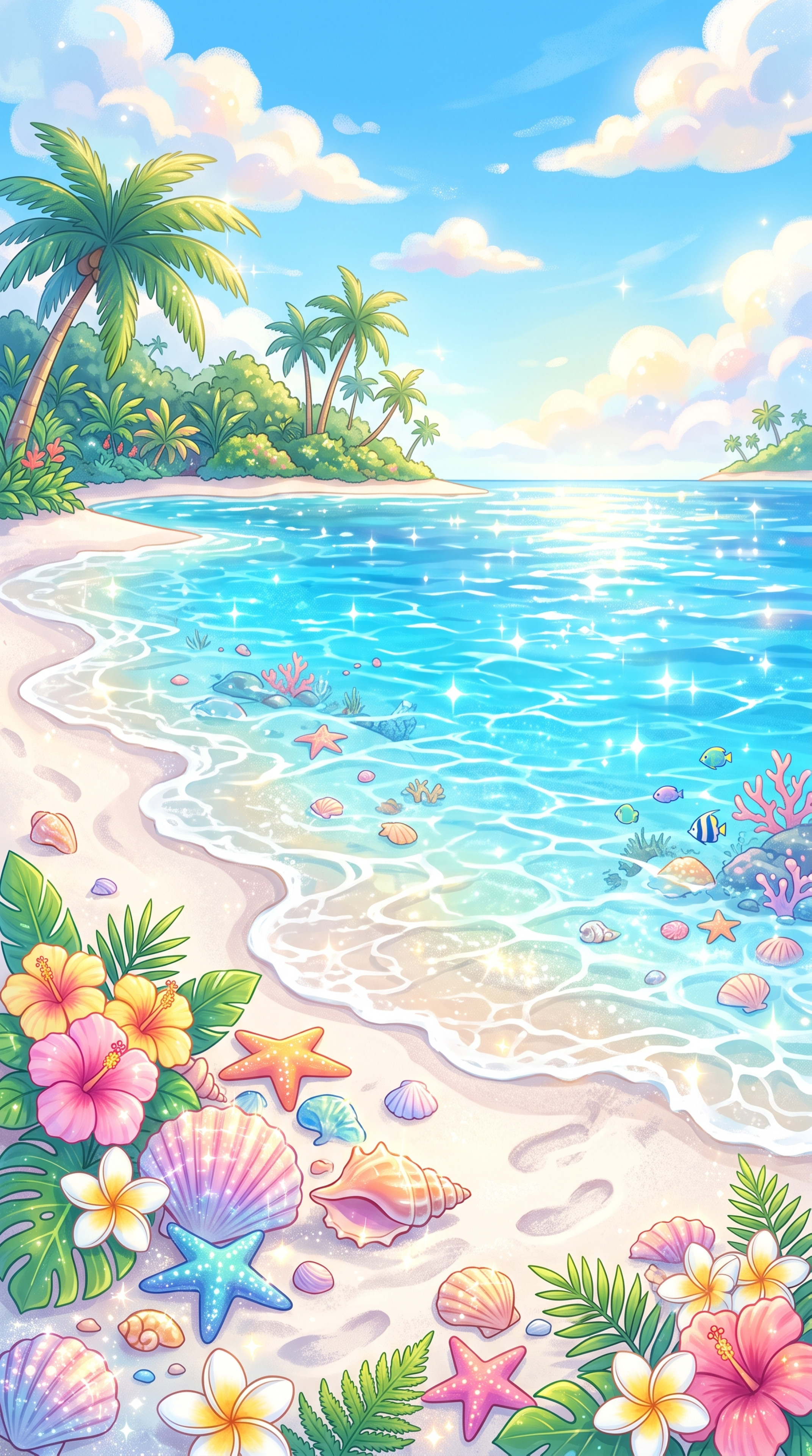 Ocean_water_and_tropical_flowers