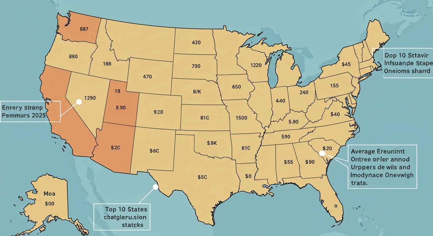 Top 10 States with the Lowest Car Insurance Premiums in 2025